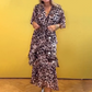 Women's Leopard Print Tiered Layered Dress