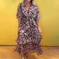 Women's Leopard Print Tiered Layered Dress
