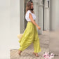 Women’s Elegant V Neck Top & Wide Leg Pants Two-Piece Set