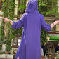 Women’s Solid Long-Sleeve Slit Hooded Long Dress