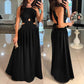 Women's Sexy Waisted Cross Strap Backless Halter Long Dresses