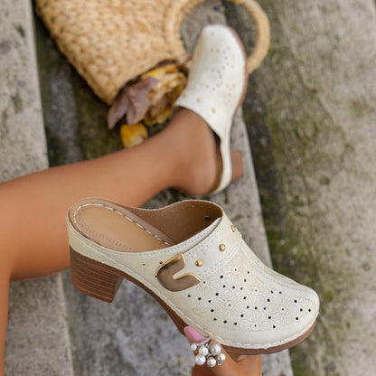 🔥HOT SALE 49% OFF💕Women's Slip-On Closed Toe Chunky Sandals