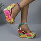 Women’s Open-Toe Platform Wedge Ankle Strap Sandals