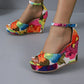Women’s Open-Toe Platform Wedge Ankle Strap Sandals