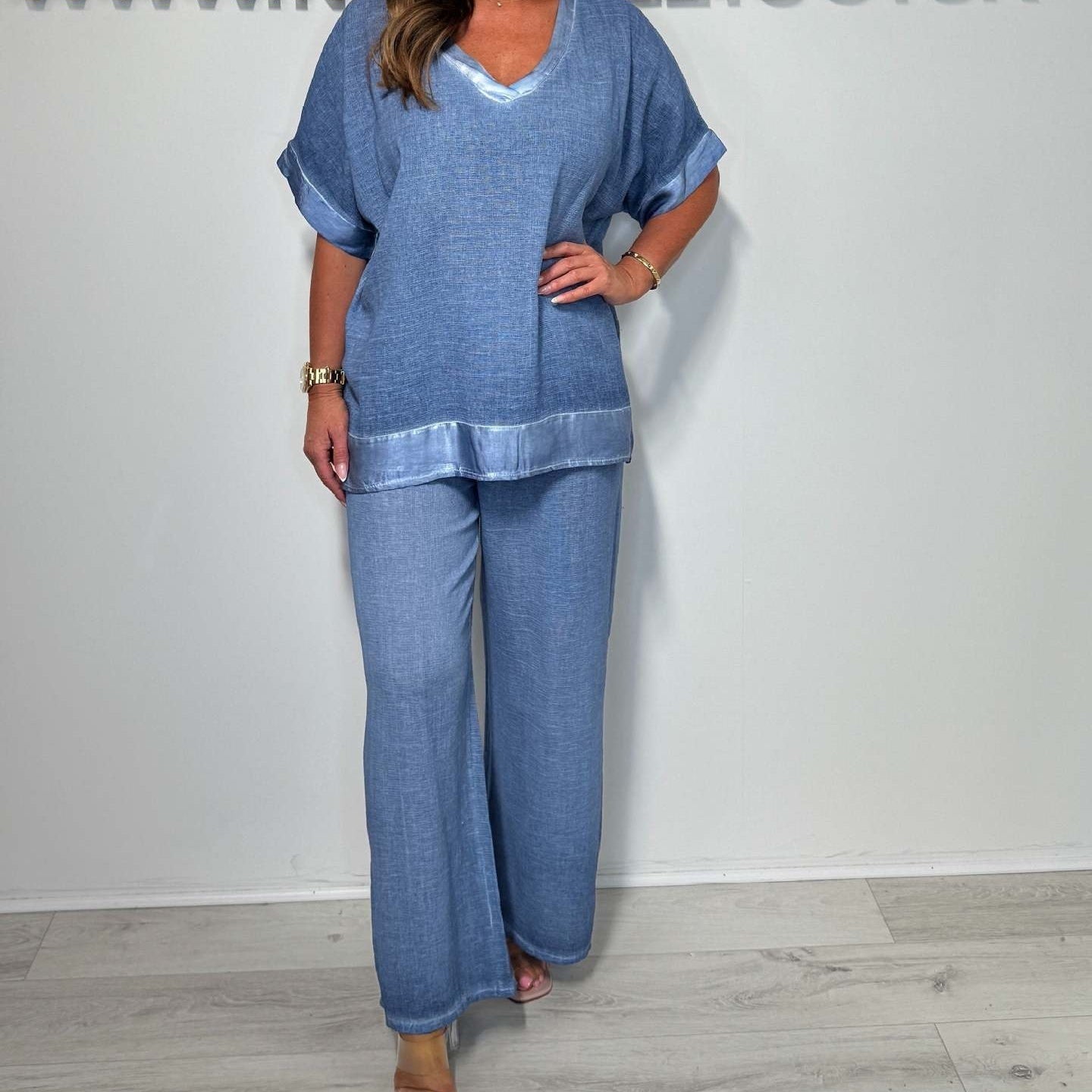 💖LAST DAY SALE 50% OFF⌛Casual V-Neck 2-Piece Set🔥