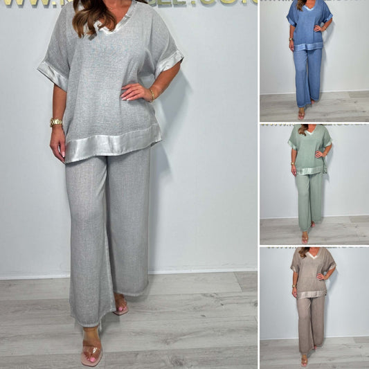 💖LAST DAY SALE 50% OFF⌛Casual V-Neck 2-Piece Set🔥