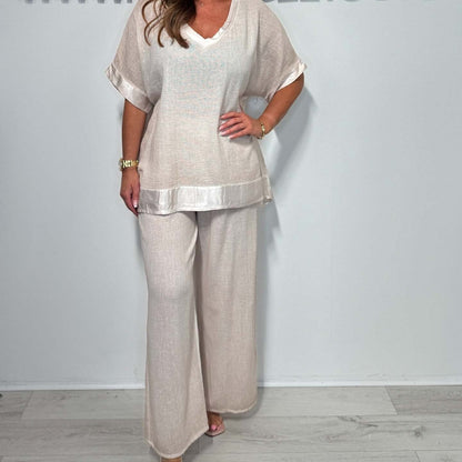 💗Limited Time Half Price Offer💗Casual V-Neck 2-Piece Set
