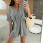 ☀️Summer Sale 50% Off☀️  Women’s Wrap V-Neck Shorts Jumpsuits💥Buy 2 Get 5% Off