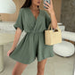 ☀️Summer Sale 50% Off☀️  Women’s Wrap V-Neck Shorts Jumpsuits💥Buy 2 Get 5% Off