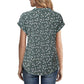 Women's Casual Floral Print Short Sleeve Shirt