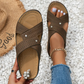 Casual Cross Strap Hollow Slip-On Sandals