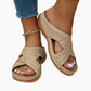 Casual Cross Strap Hollow Slip-On Sandals
