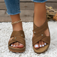Casual Cross Strap Hollow Slip-On Sandals