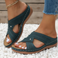 Casual Cross Strap Hollow Slip-On Sandals