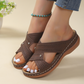 Casual Cross Strap Hollow Slip-On Sandals