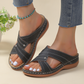 Casual Cross Strap Hollow Slip-On Sandals