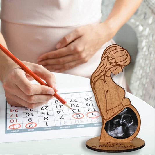 Wooden Baby Ultrasound Photo Frame