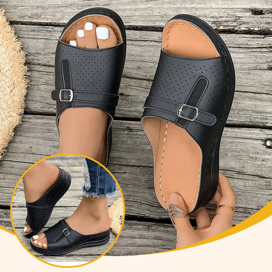 🔥Women's Comfortable Soft Sole Open Toe Slide Sandals