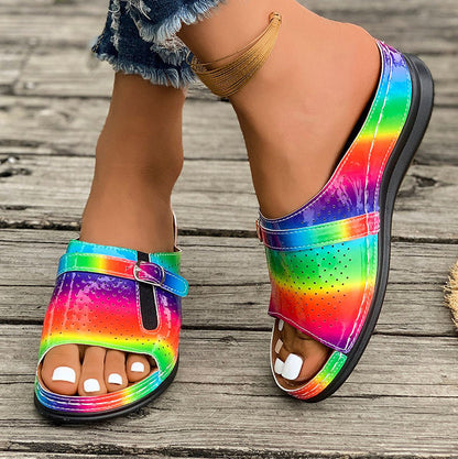 🔥Women's Comfortable Soft Sole Open Toe Slide Sandals