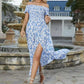 Women's Elegant Floral Off-Shoulder Dress