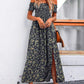 Women's Elegant Floral Off-Shoulder Dress