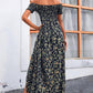 Women's Elegant Floral Off-Shoulder Dress