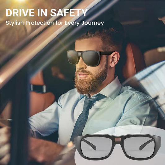 ⚡ Auto-Dimming Sunglasses - HD Vision in Any Light 🌥️🛡️ 100% UV Blocking