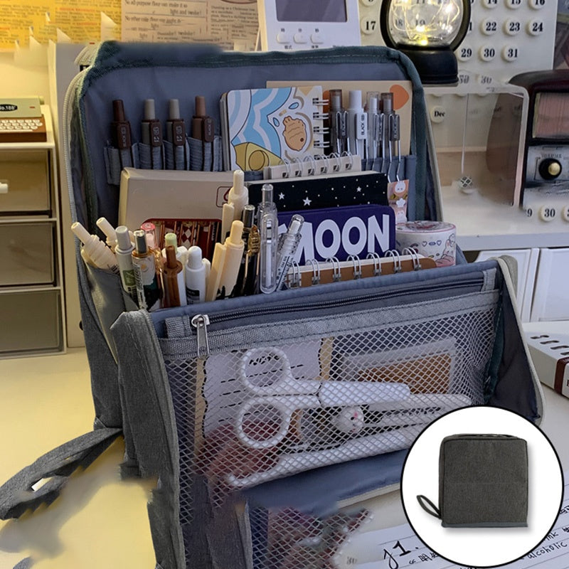 🔥Hot Sale 50% OFF💝✨Multi-Purpose Large Capacity Oxford Cloth Standing Makeup Bag