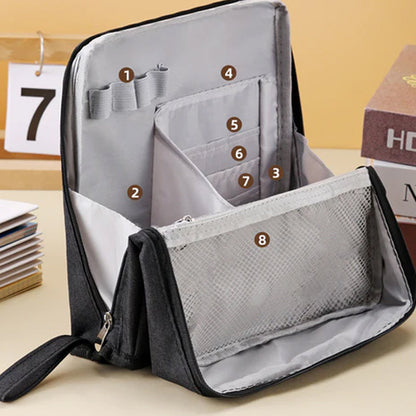 🔥Hot Sale 50% OFF💝✨Multi-Purpose Large Capacity Oxford Cloth Standing Makeup Bag