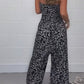 Women's Stylish Leopard Print Loose Jumpsuit