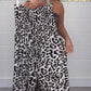 Women's Stylish Leopard Print Loose Jumpsuit