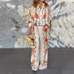 Women's Stylish Floral Print Top & Pants Two-Piece Set
