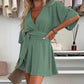 Women's Elegant Short Sleeves Shorts Romper