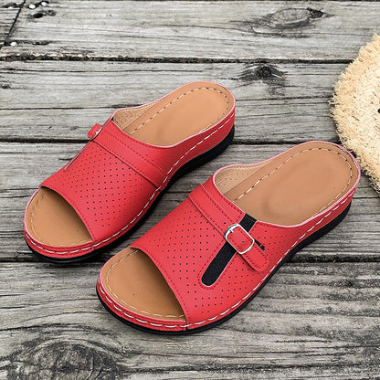 🔥Women's Comfortable Soft Sole Open Toe Slide Sandals
