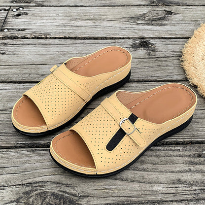 🔥Women's Comfortable Soft Sole Open Toe Slide Sandals
