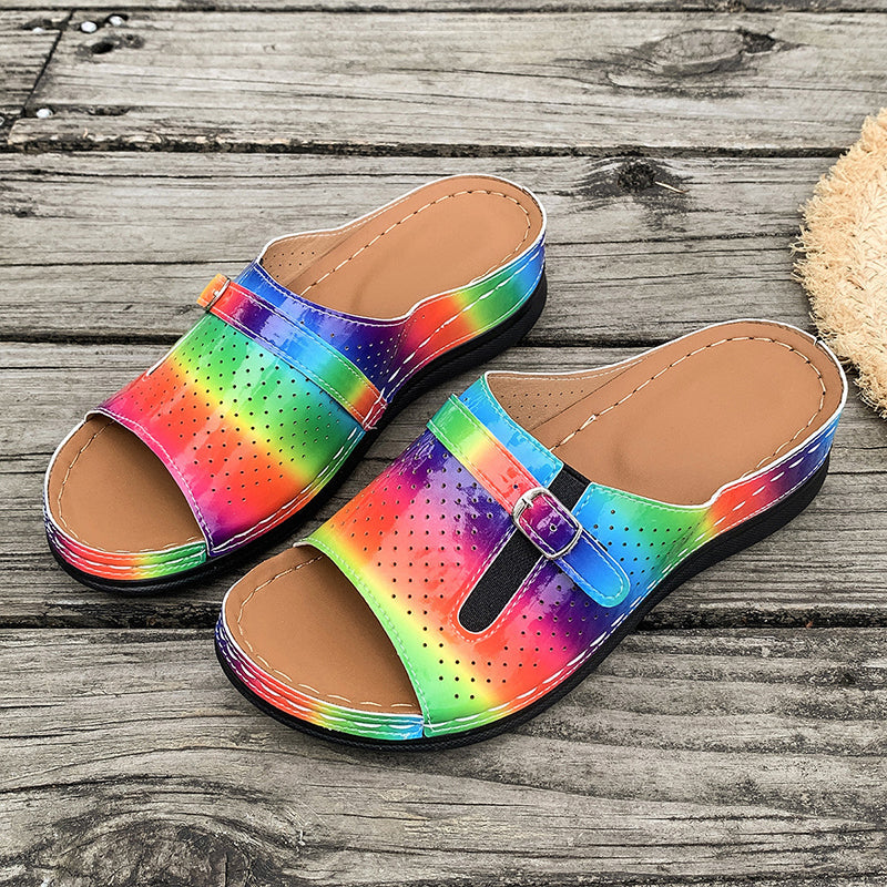 🔥Women's Comfortable Soft Sole Open Toe Slide Sandals