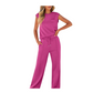 Women's Casual Sleeveless Top and Drawstring Pants 2-Piece Set