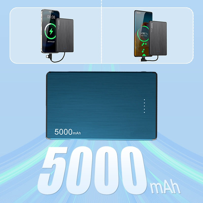 5000mAh Fast Charging Ultra-Slim Magnetic Power Bank