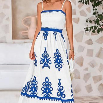 Spaghetti Strap Flowy Floral Maxi Sundress