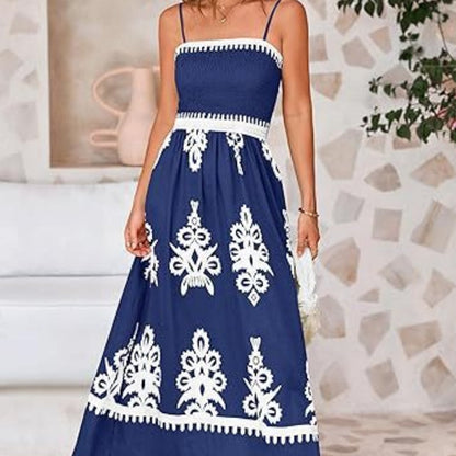 Spaghetti Strap Flowy Floral Maxi Sundress