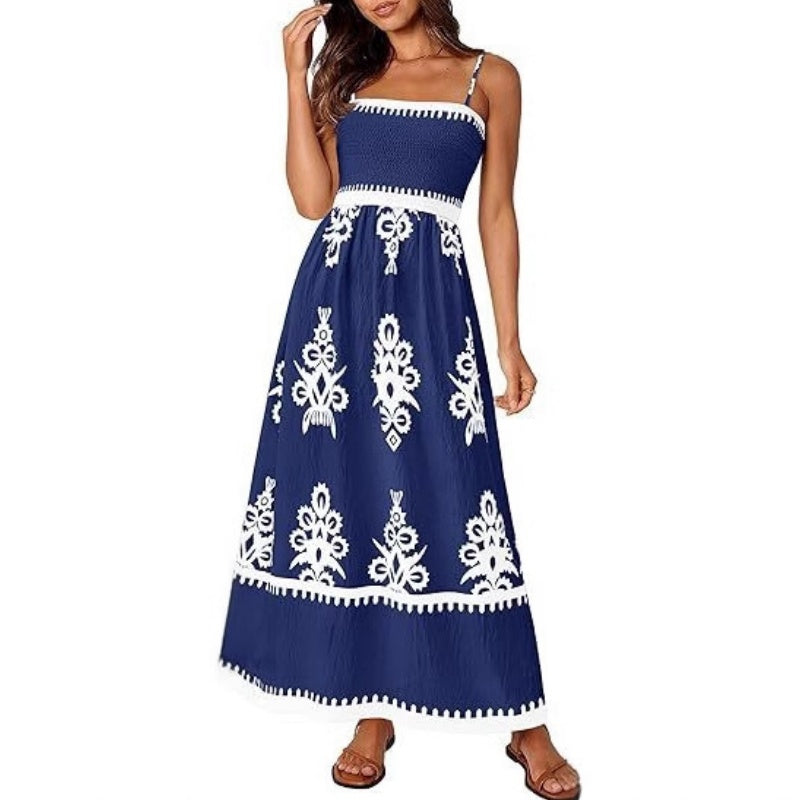 Spaghetti Strap Flowy Floral Maxi Sundress