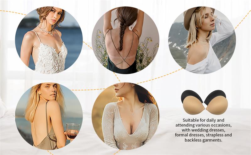 💗BUY 1 GET 1 FREE - 2 PAIRS - EACH ONLY ￡7.5!!🎁Adhesive Push-up Bra