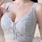 Women's Comfortable Front Closure Lace Posture Support Bra