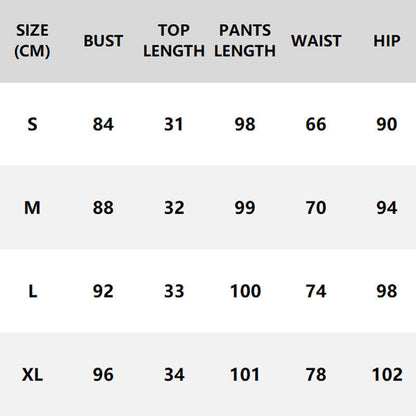 Women's Printed Sleeveless Tops ＆ Slit Pants 2-Piece Set
