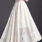 👗High-Rise Pleated Skirt - Lace & Sheer Detail A-Line Design💕