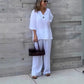 Women's Loose Fit Top & Pants 2-Piece Set