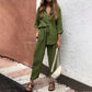 Women's 2 Piece Outfits Oversized Shirt & Pants