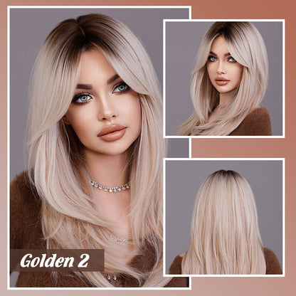 🔥Hot Sale For 50% OFF🎉Nice gift*Wig long hair Layered bangs wigs