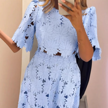 Women's Fashion Hollow Design Two-piece Set