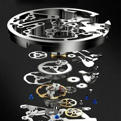 ⌚ 49% OFF NOW! 🔥 Men's Roman Skeleton Mechanical Watch - Waterproof & Automatic, Stylish Statement for Any Occasion ✨